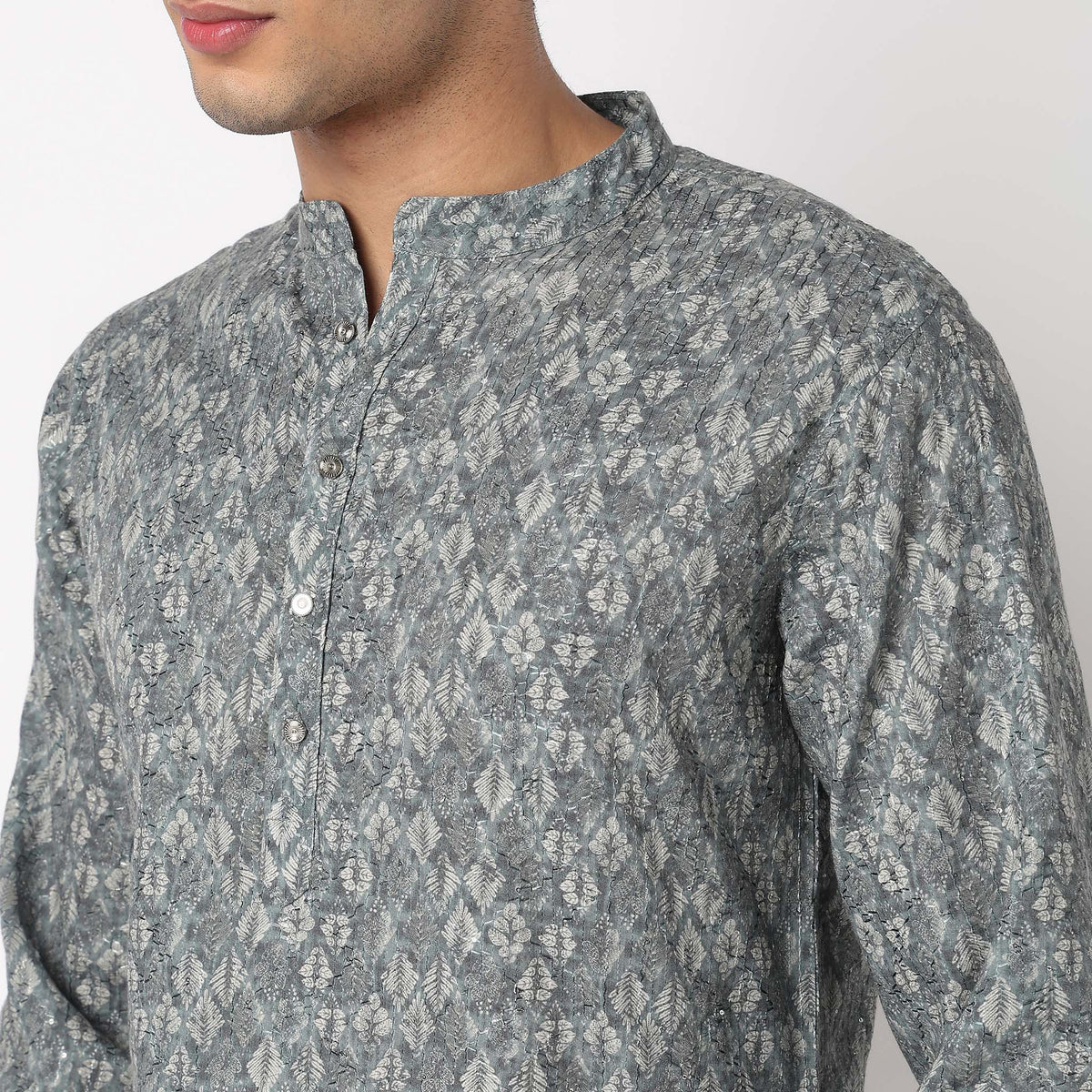 Digi Print Straight Long Kurta