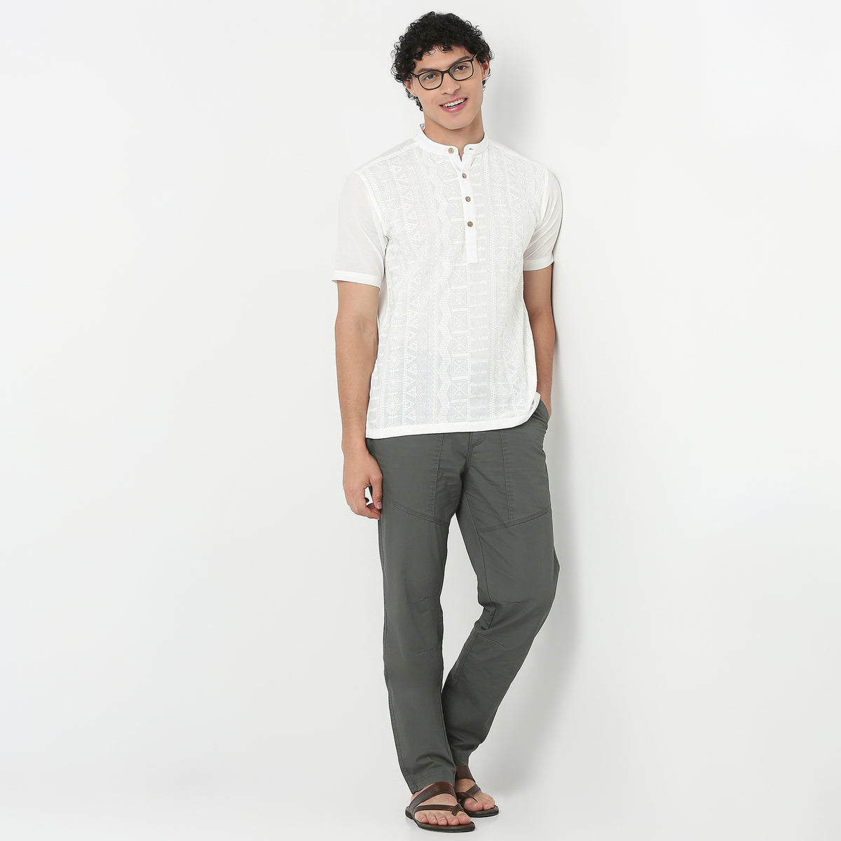 Embroidered Short Kurta