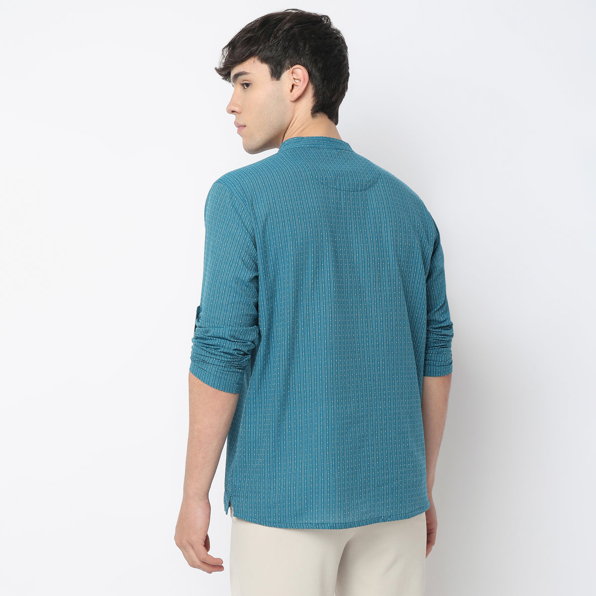 Structured Cotton Short Kurta