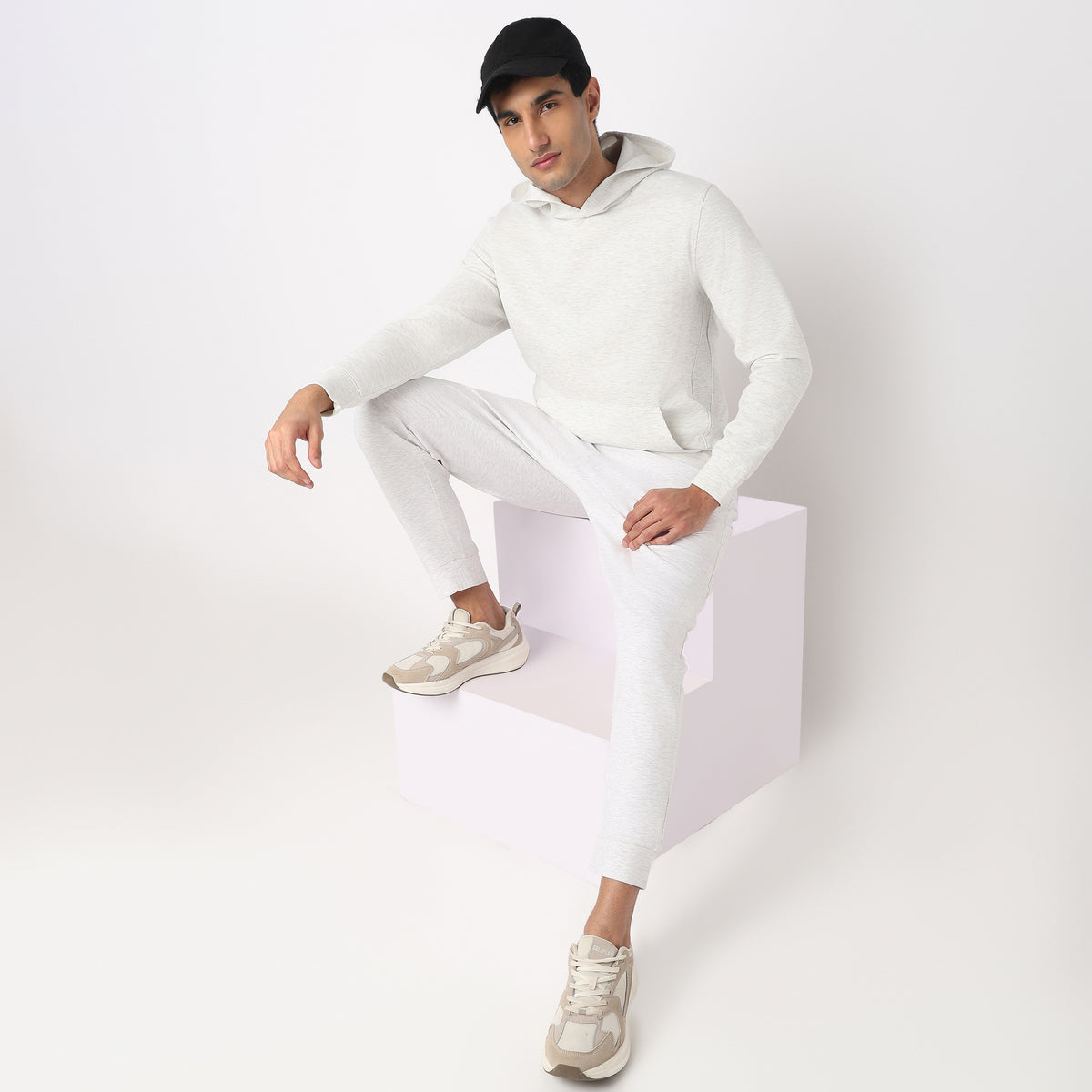 Regular Fit Solid Sweatshirt