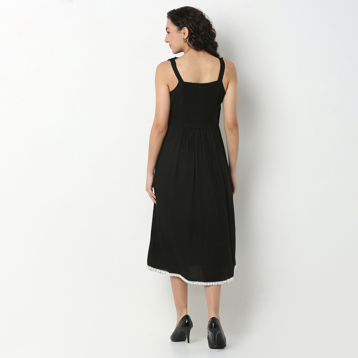 Rayon Printed Flared Dress