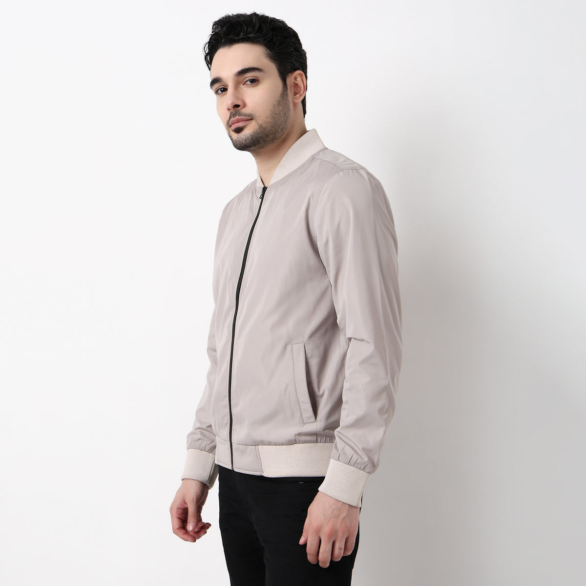 Henley Neck Jacket