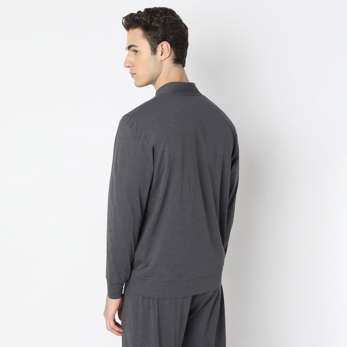 Air jack Solid High Neck Jacket