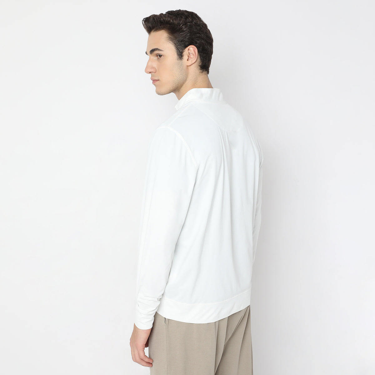 Air jack Solid High Neck Jacket