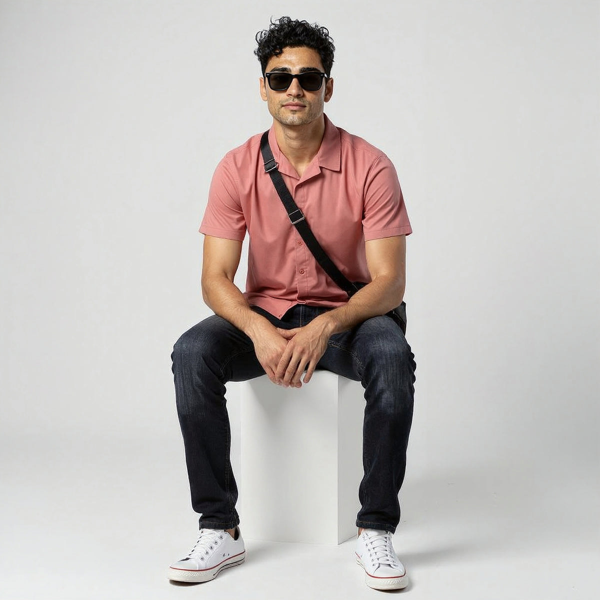 Buy Men Regular Fit Solid Half Sleeve Shirt  - Style Union