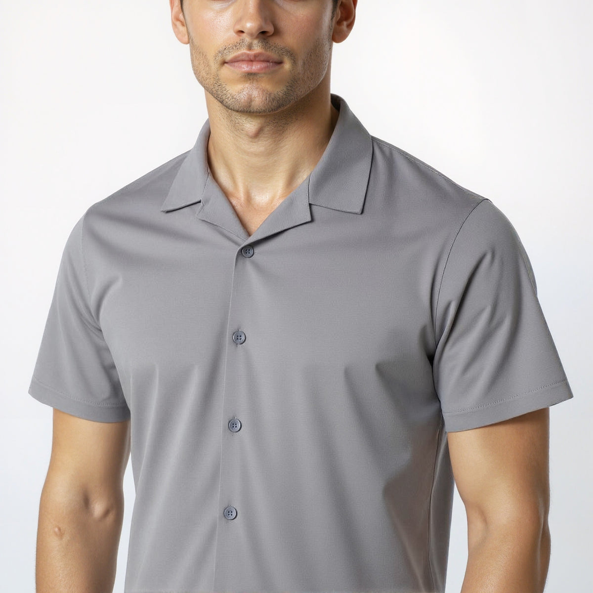 Buy Men Regular Fit Solid Half Sleeve Shirt  - Style Union