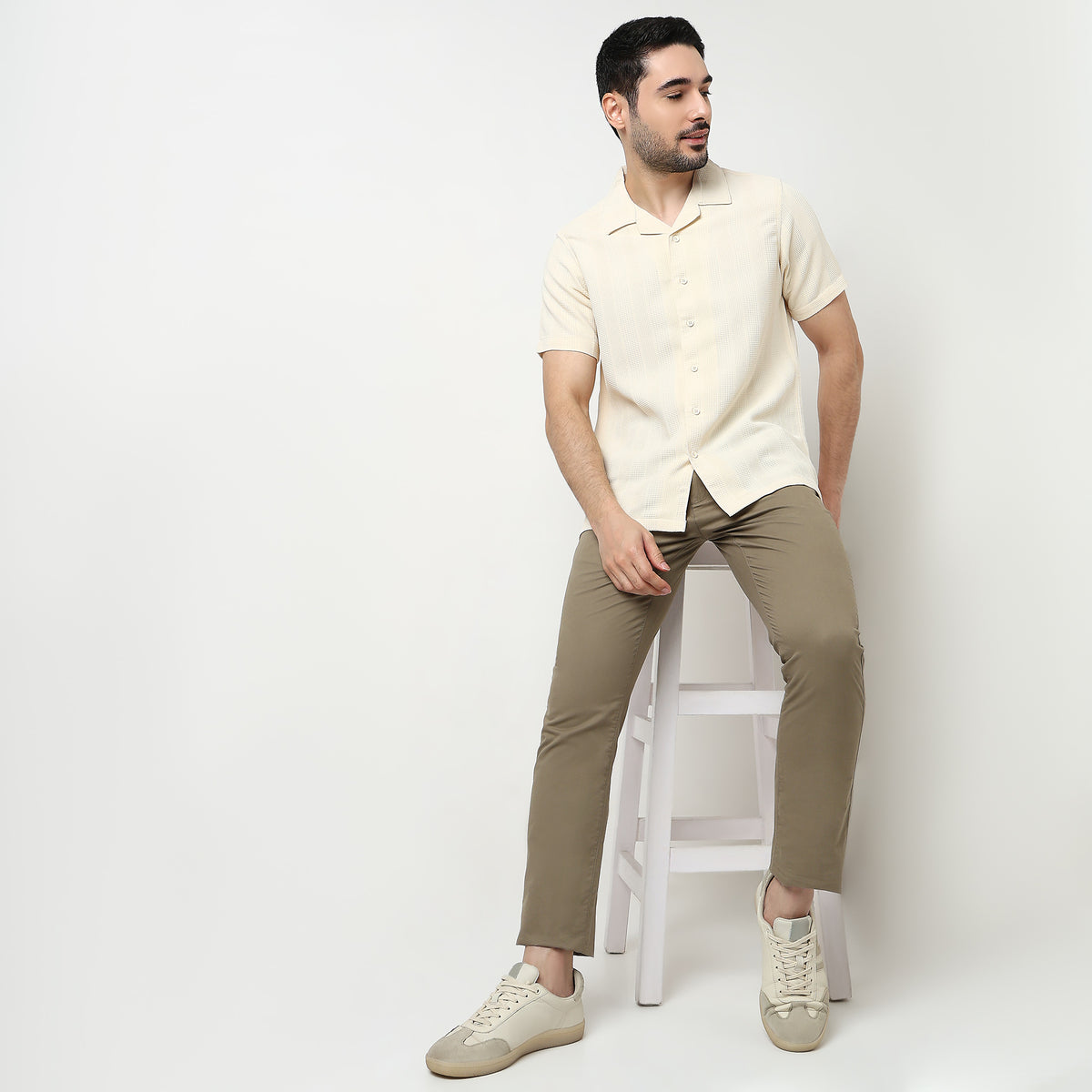 Printed Cotton Half Sleeve Shirt