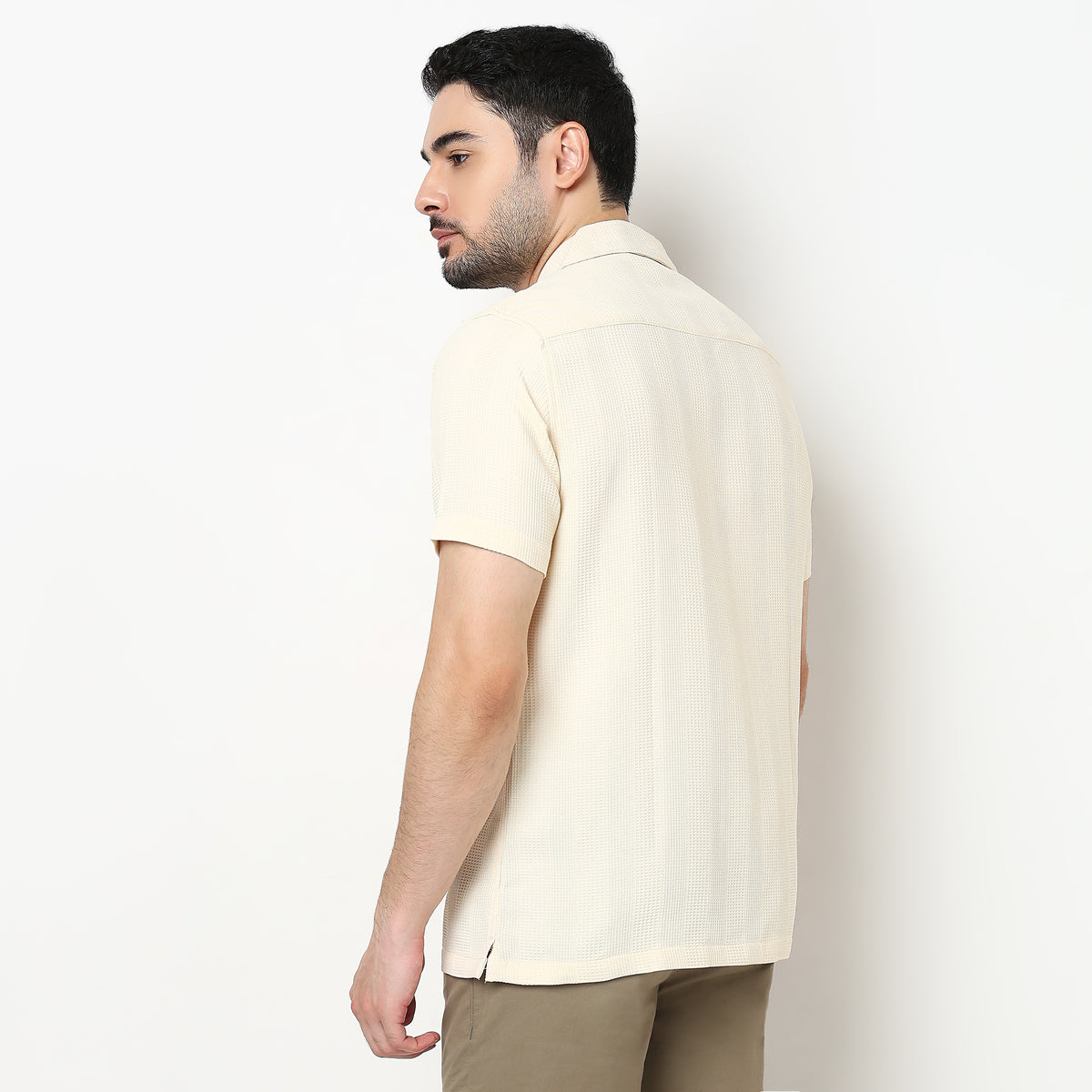 Printed Cotton Half Sleeve Shirt