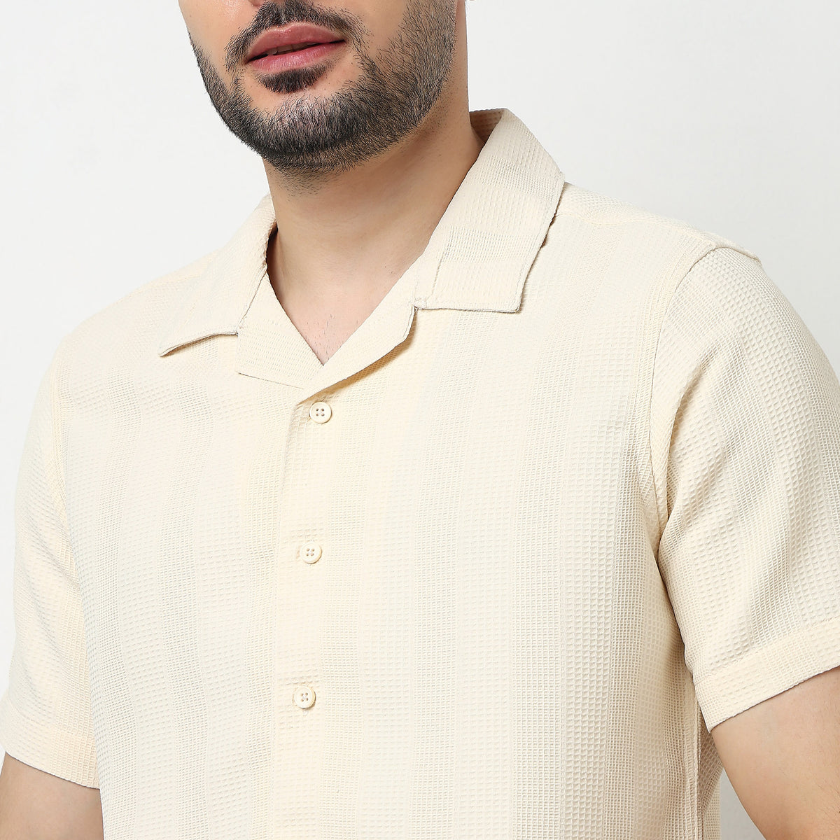 Printed Cotton Half Sleeve Shirt