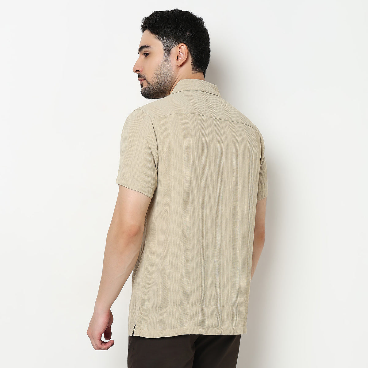 Printed Cotton Half Sleeve Shirt