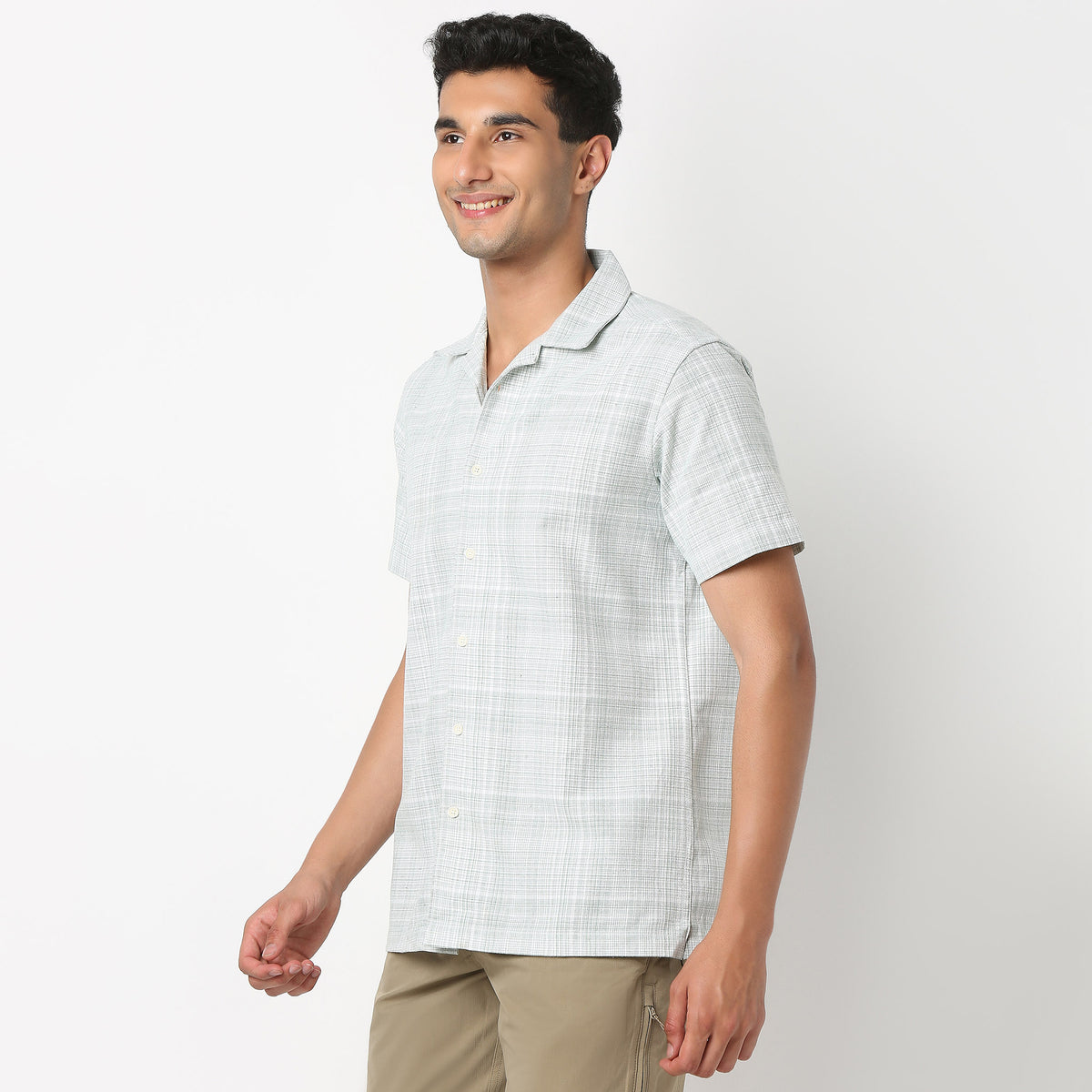Camp Collar Checkered Bae Shirt