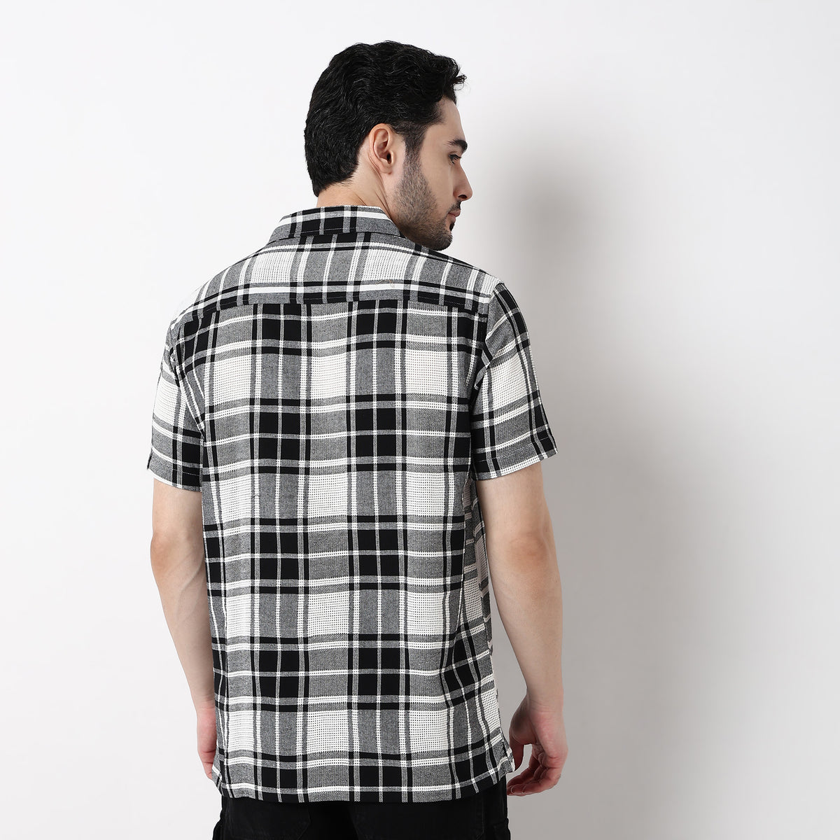 Mens Yarn Dyed Cuban Shirt