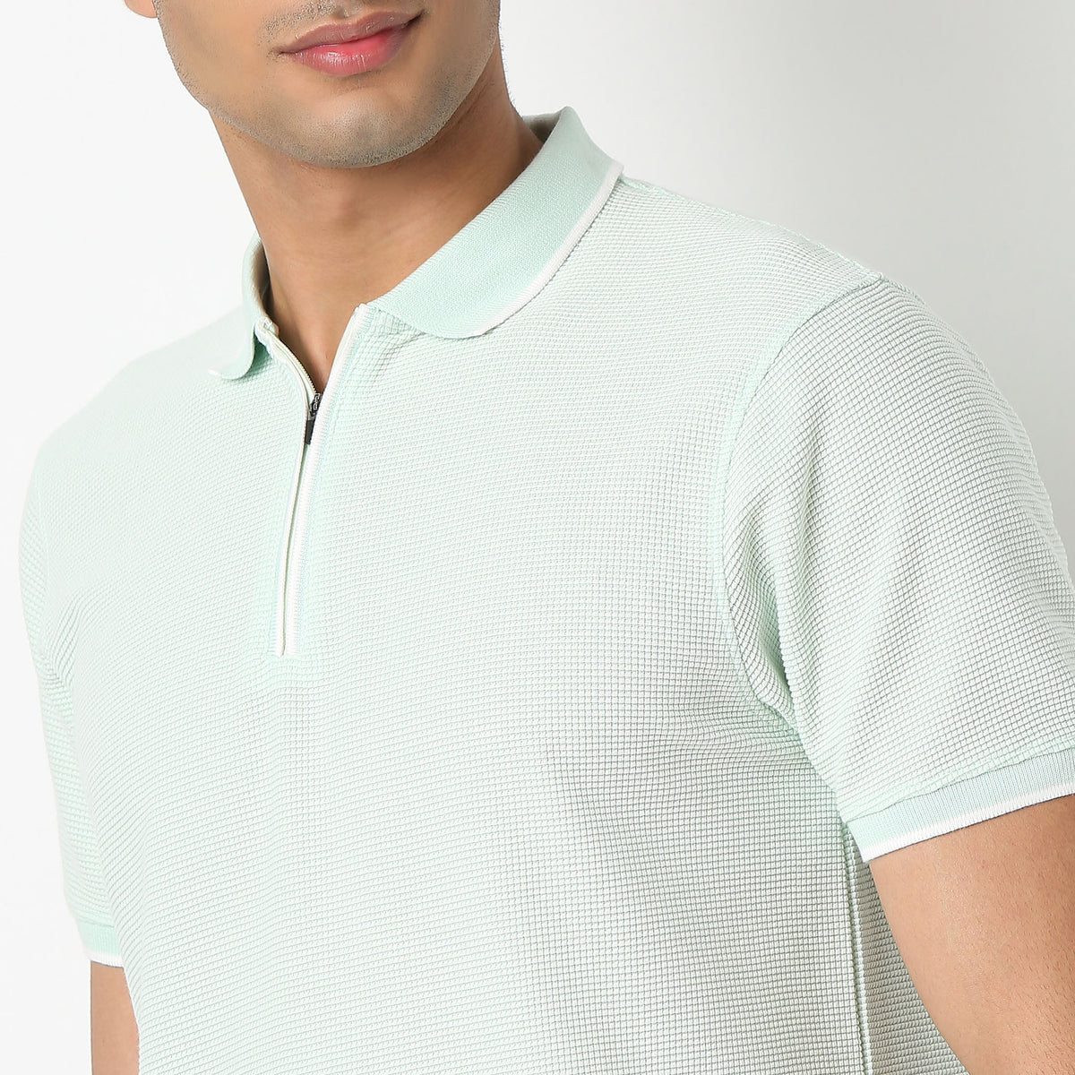 Structured Modern Smart Polo T-Shirt