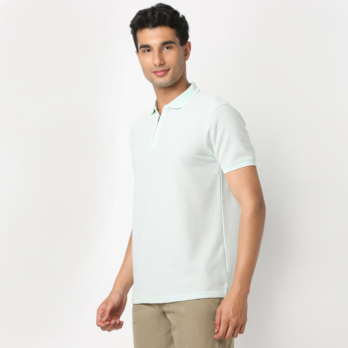 Structured Modern Smart Polo T-Shirt