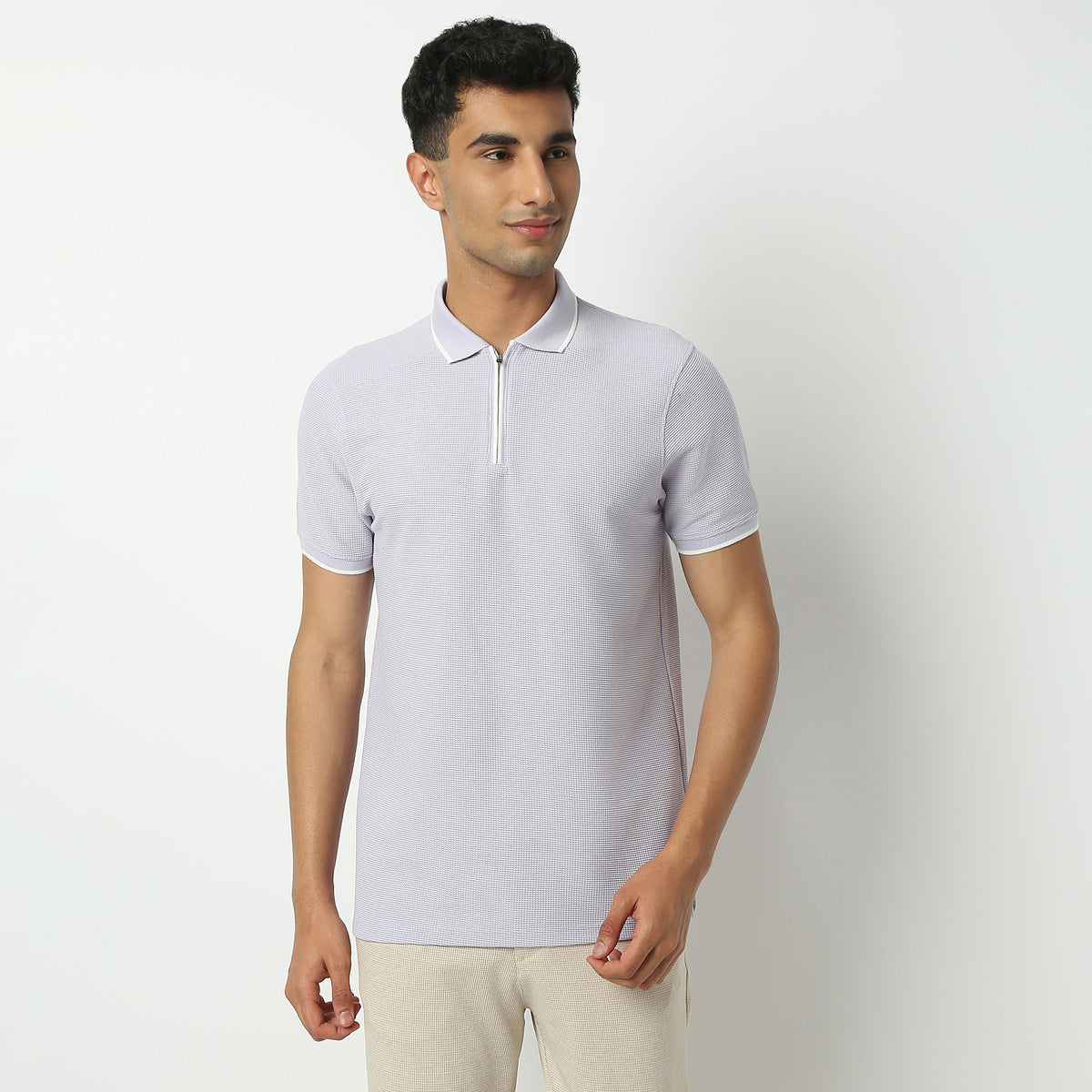 Structured Modern Smart Polo T-Shirt