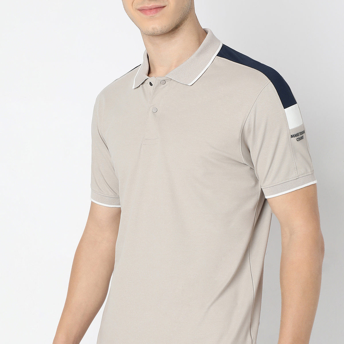 Regular Fit Solid Polo T-Shirt