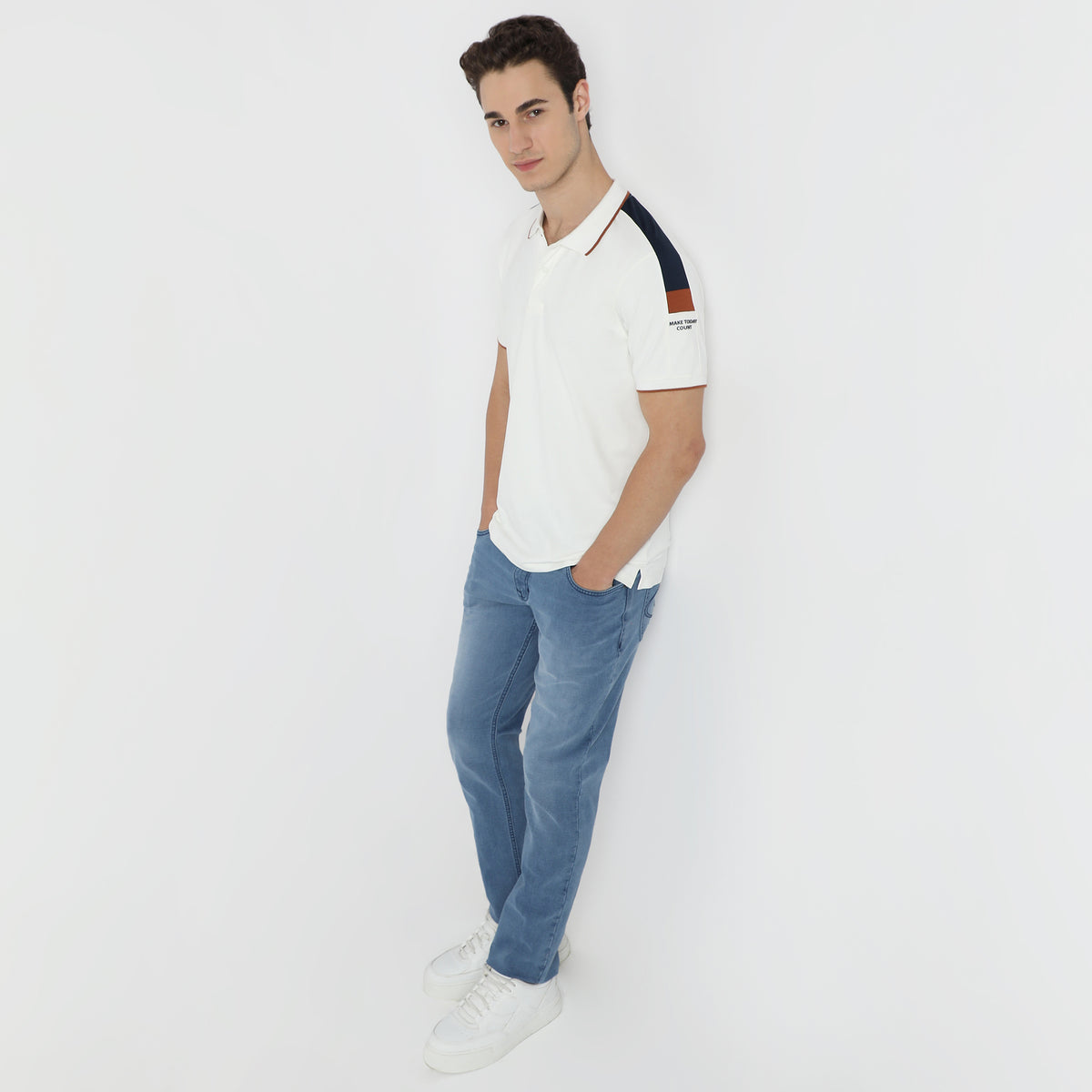 Regular Fit Solid Polo T-Shirt
