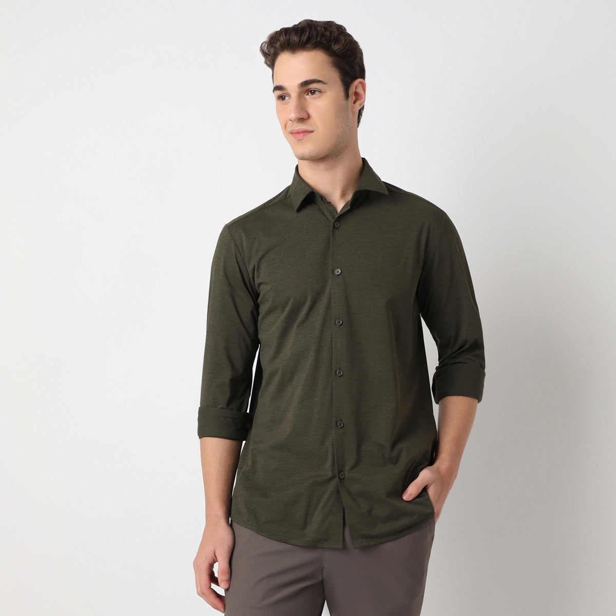 Slim Fit Modern Smart Travelator Shirt