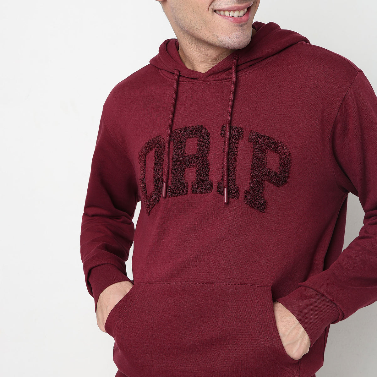 Buy Men Regular Fit Solid Full Sleeve Sweatshirt  - Style Union