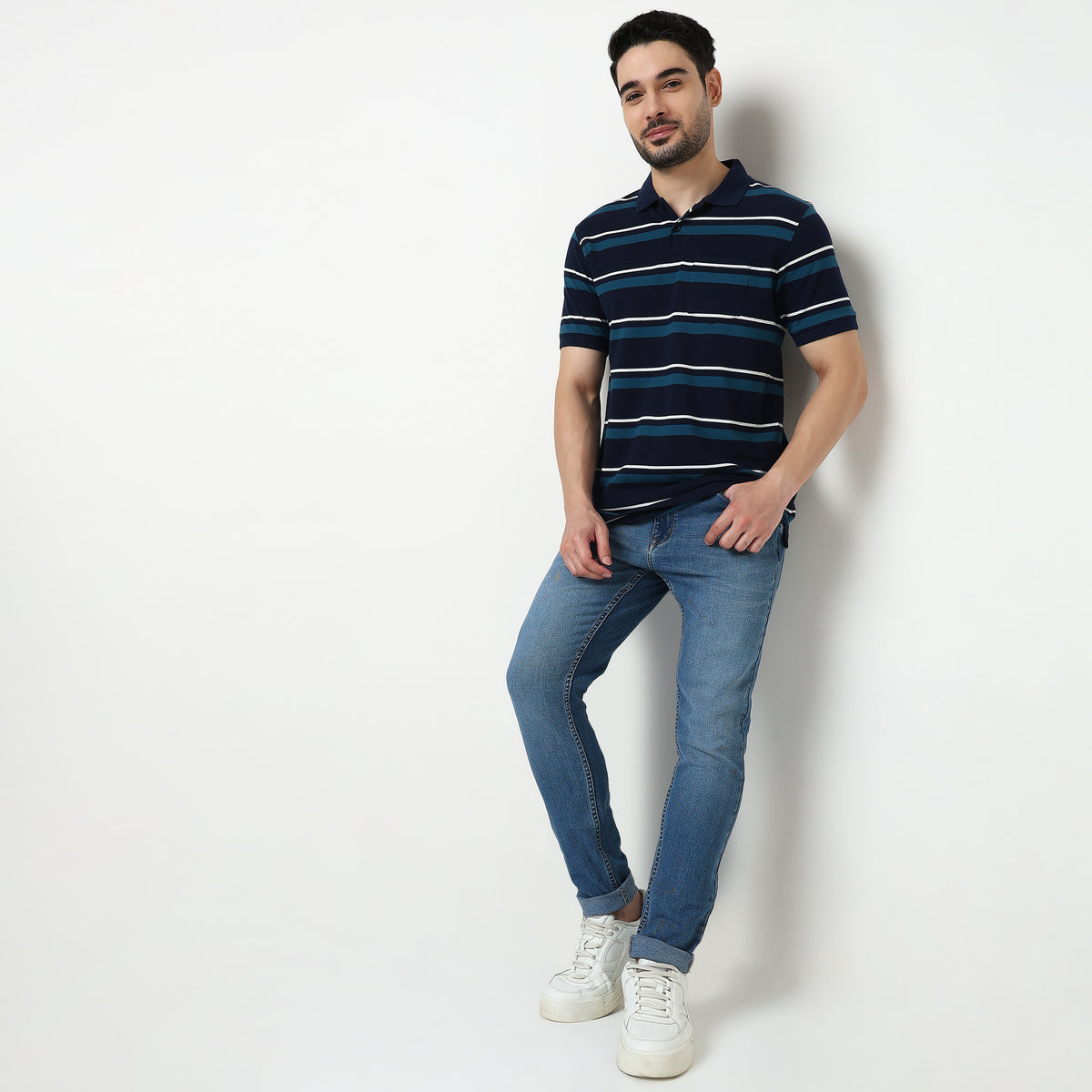 Weekend Striped Polo T-Shirt