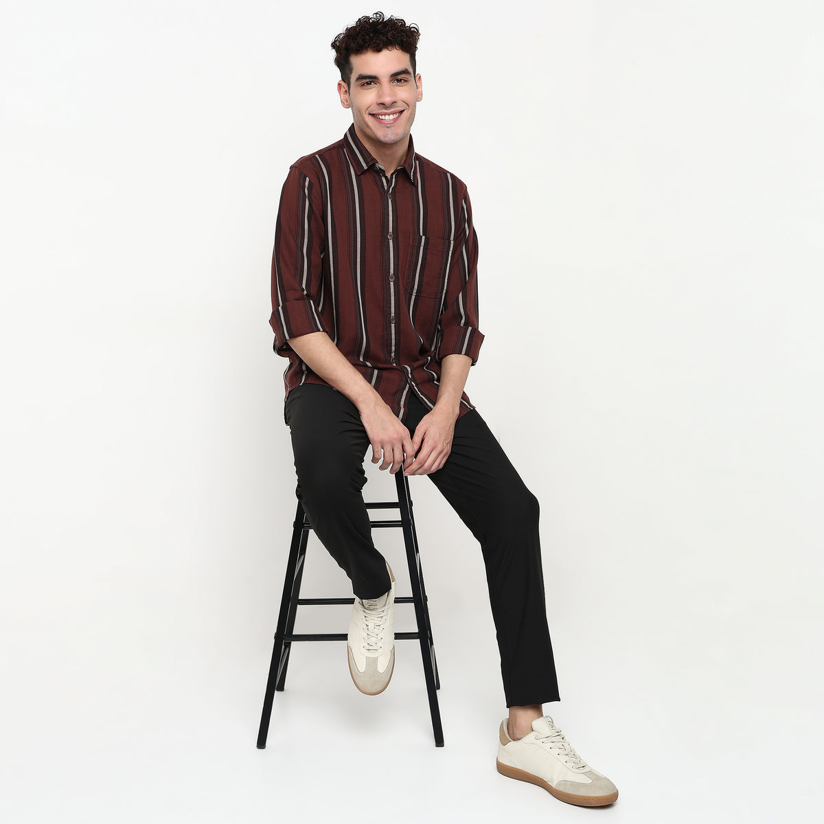 Striped Cotton Fabric Shirt