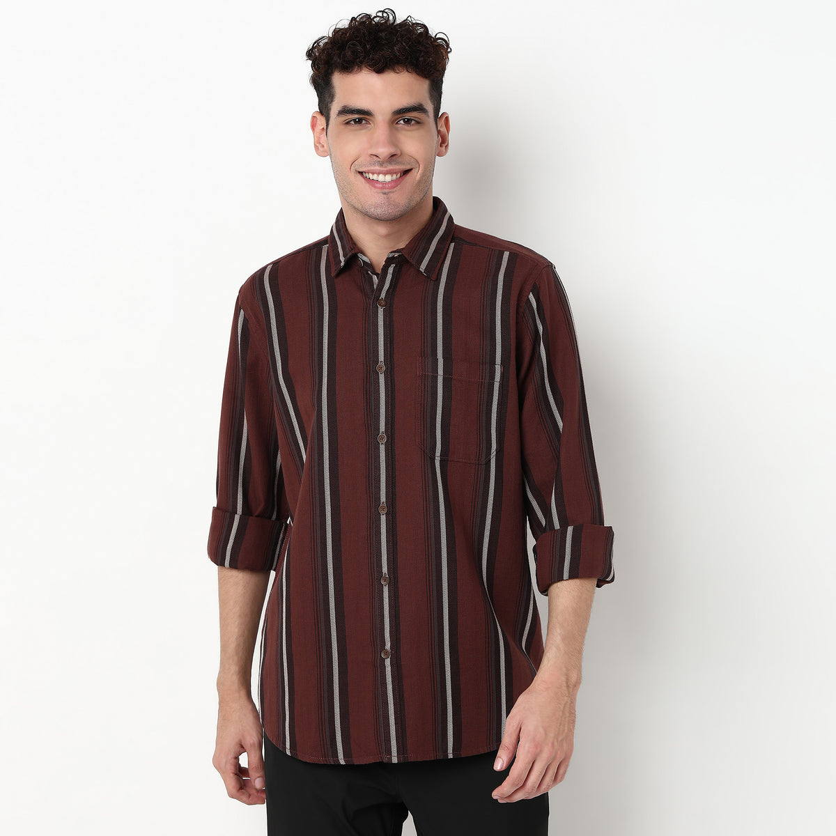 Striped Cotton Fabric Shirt