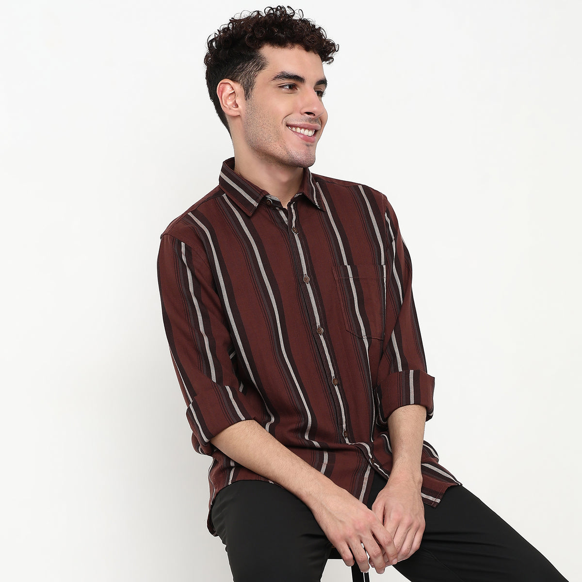 Striped Cotton Fabric Shirt