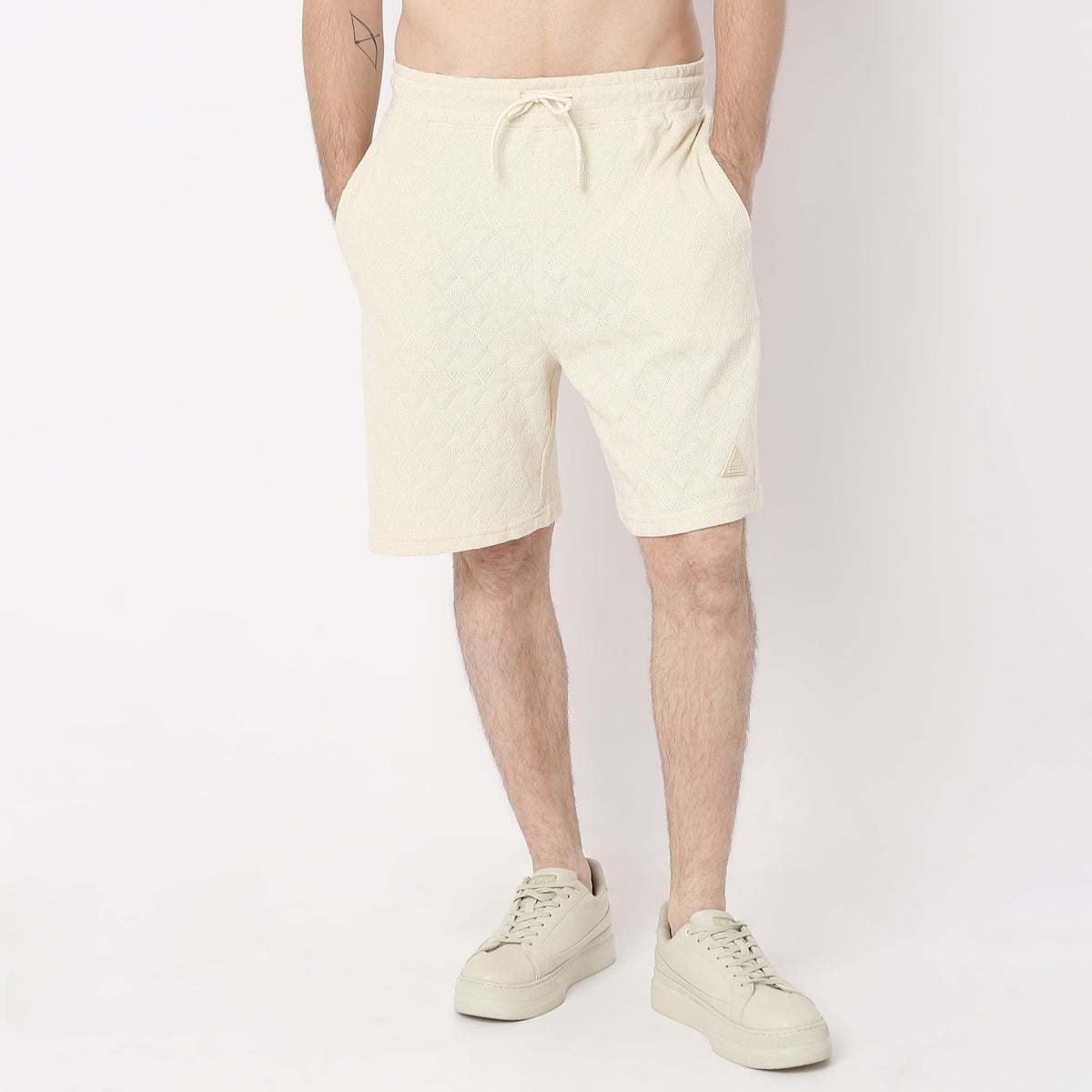 Structured Knee Length Modern Street Shorts