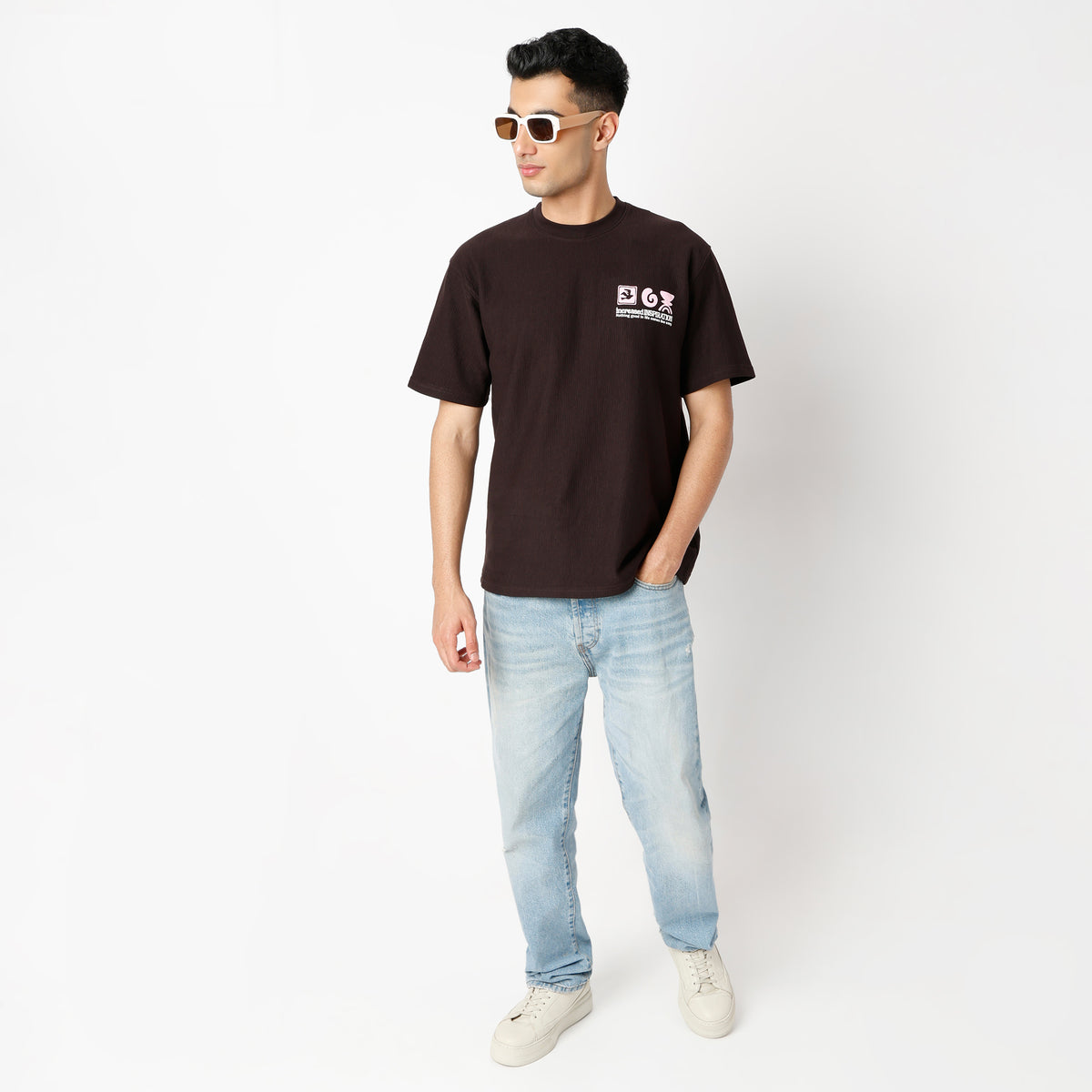Oversize Graphic Regular Length T-Shirt