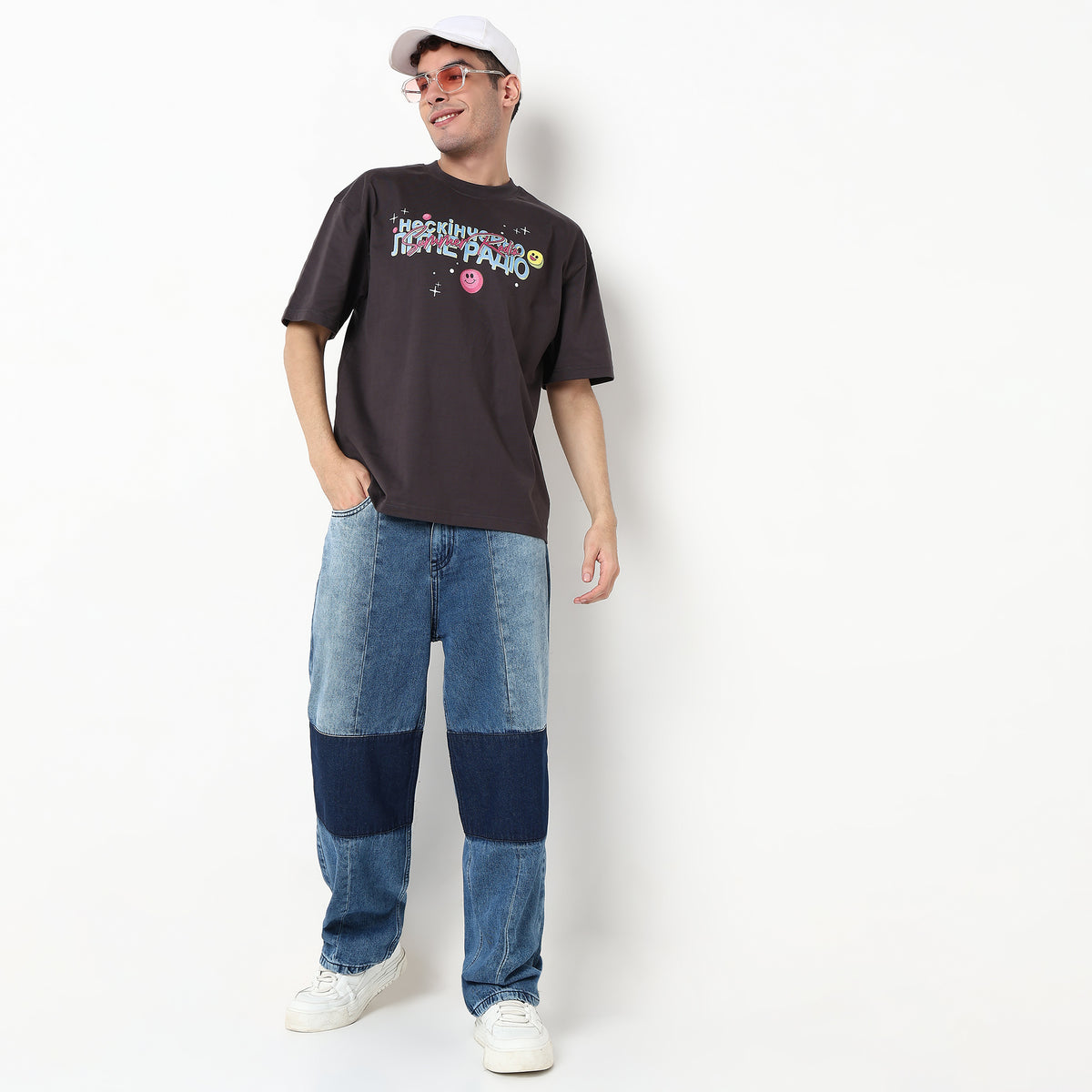 Graphic Cotton Fabric Oversize T-Shirt