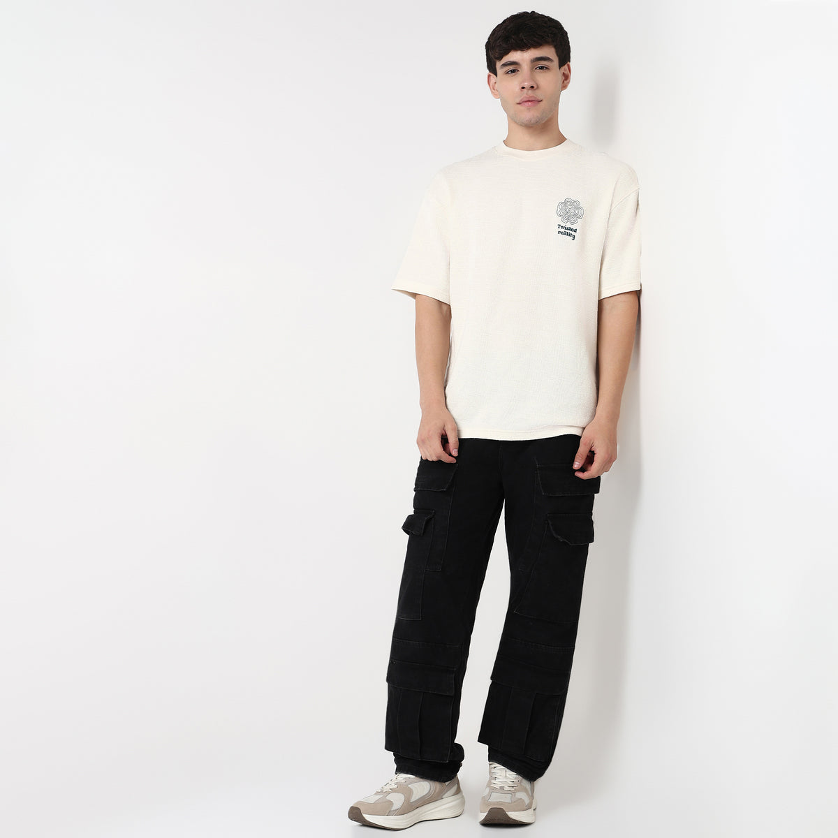 Cotton Structured Oversized T-Shirt