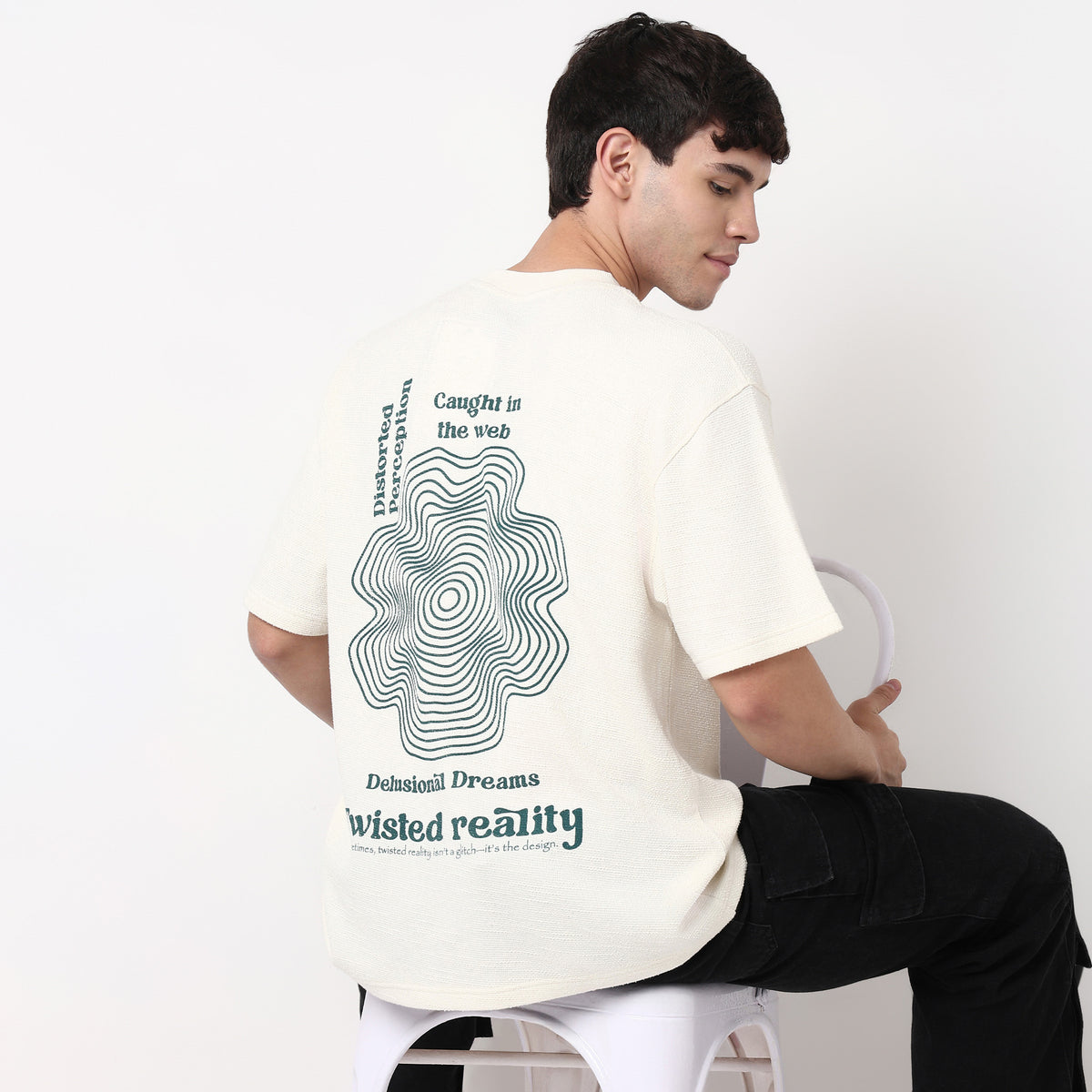 Cotton Structured Oversized T-Shirt