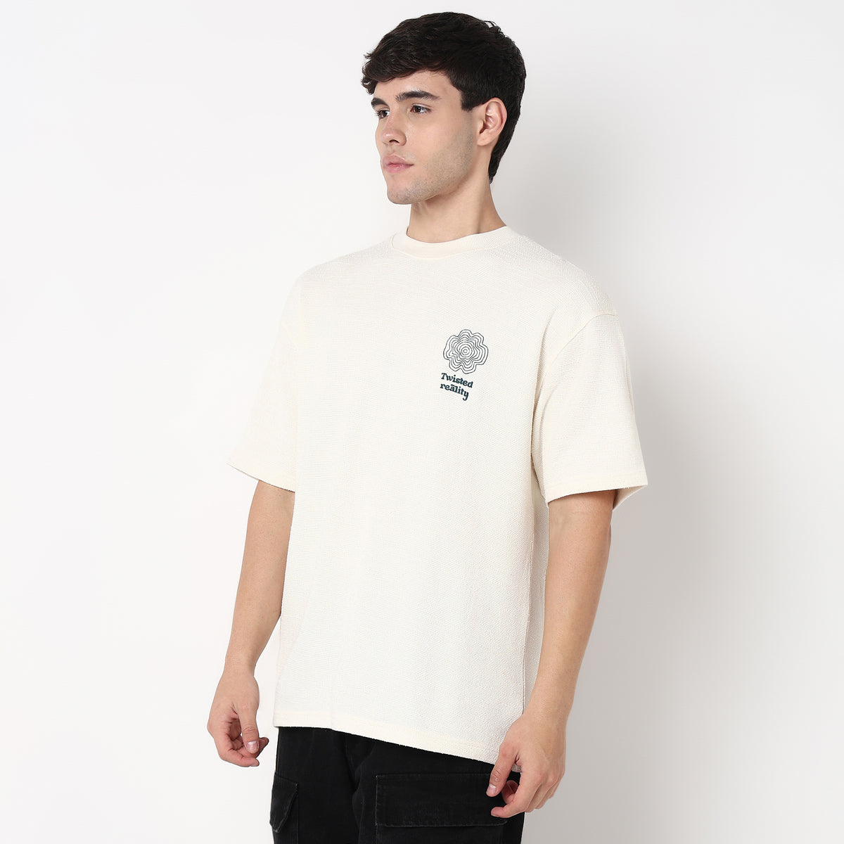 Cotton Structured Oversized T-Shirt