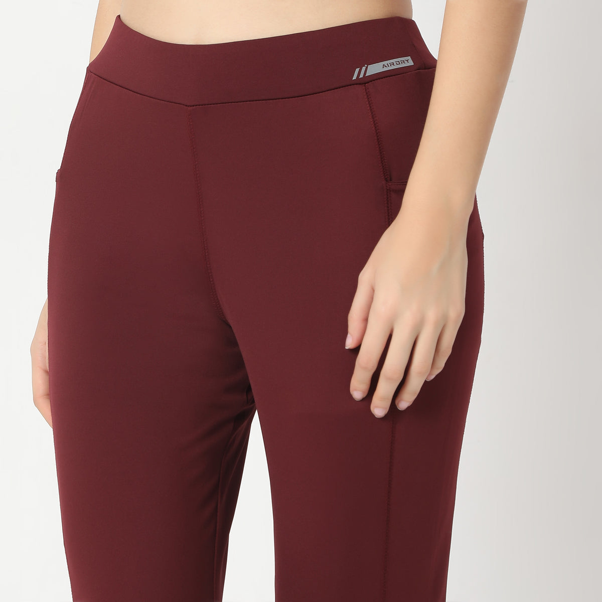 Slim Fit Solid High Rise Leggings