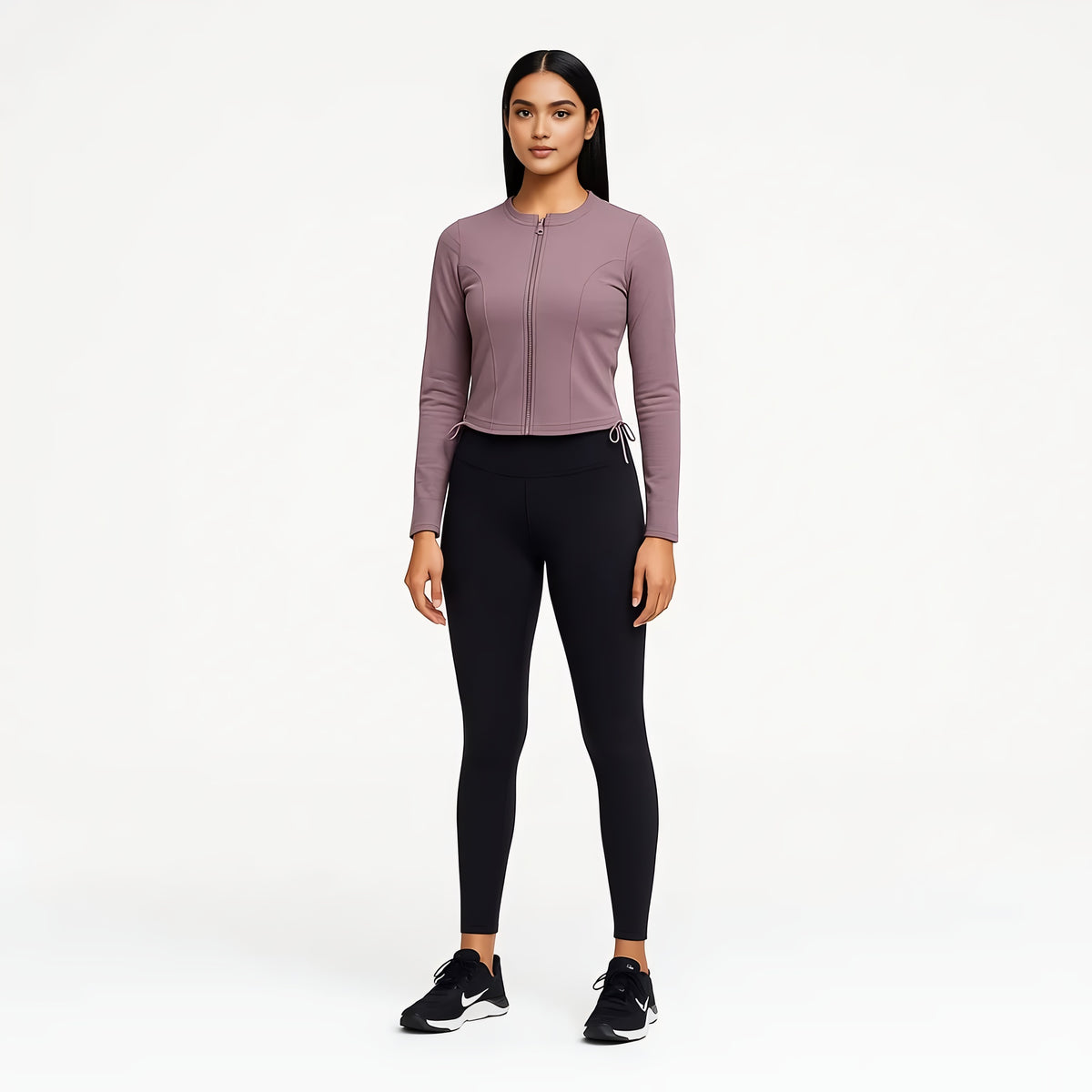 Buy Slim Fit Jacket With Corset Panels and Side Ruching - Style Union