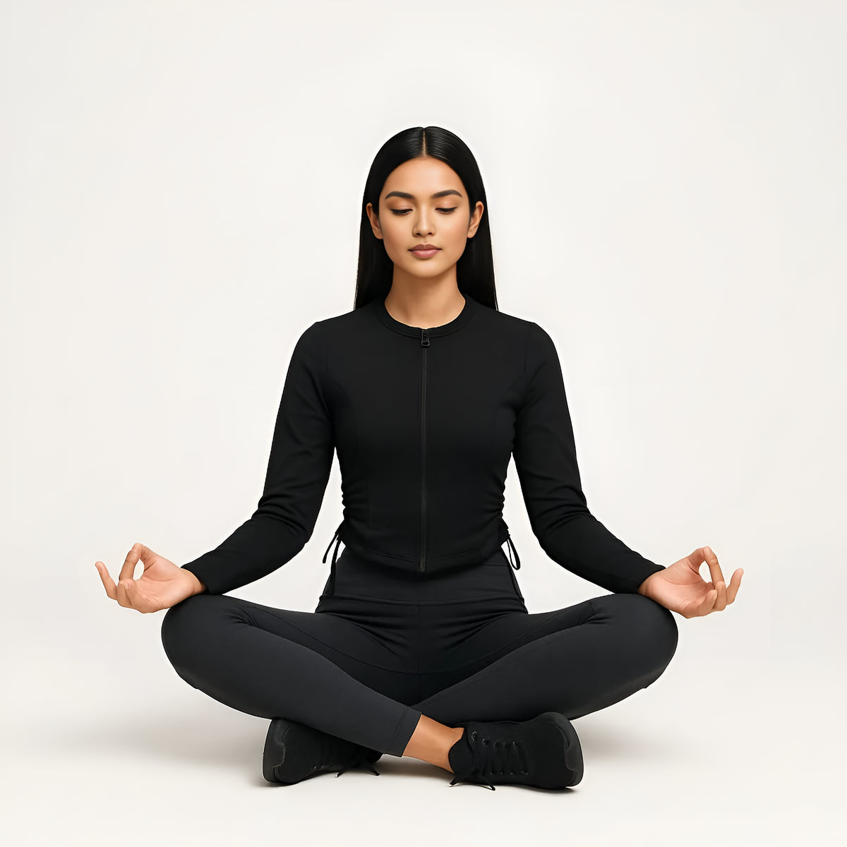 Buy Slim Fit Jacket With Corset Panels and Side Ruching - Style Union