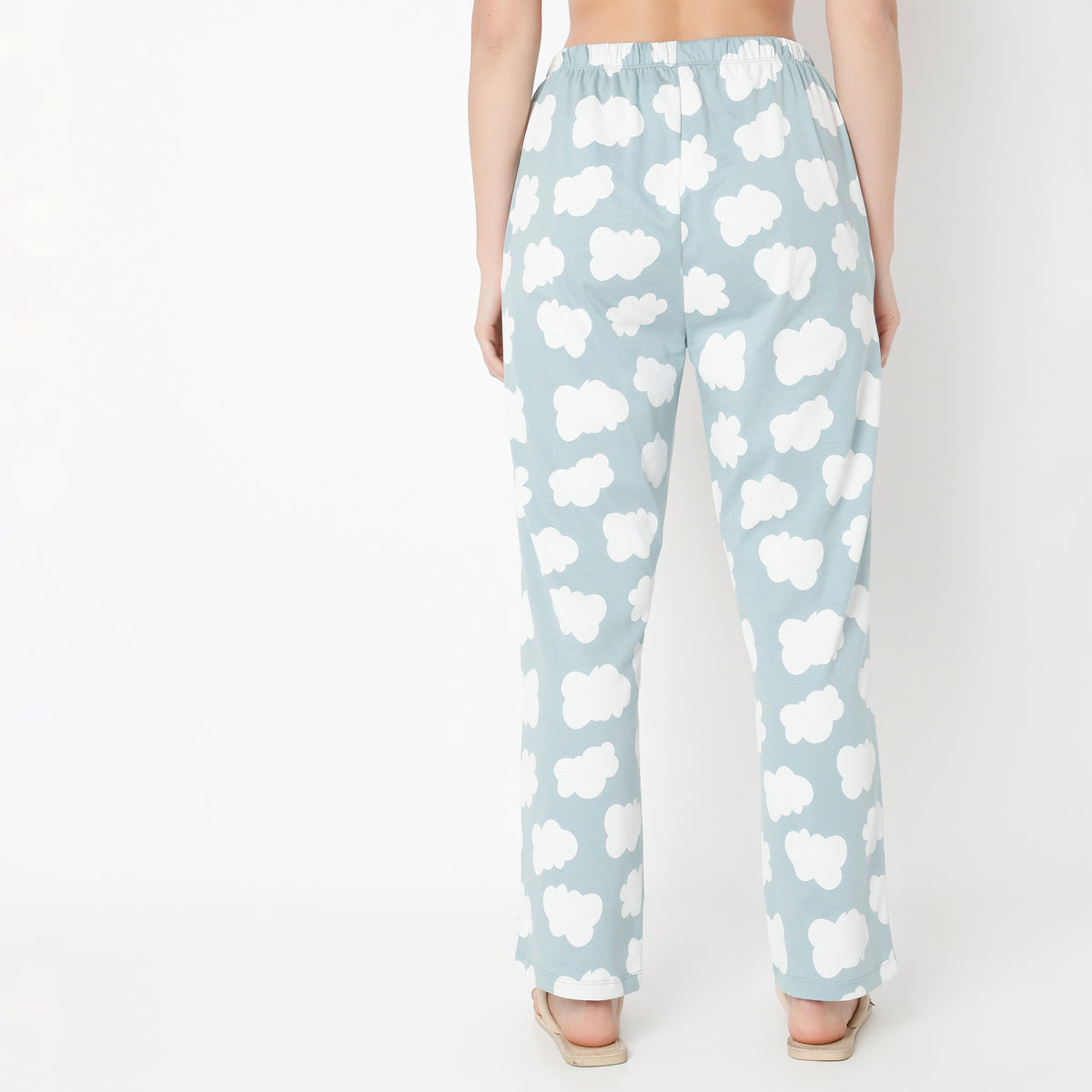 Regular Fit Printed Ankle Length Mid Rise Pyjamas