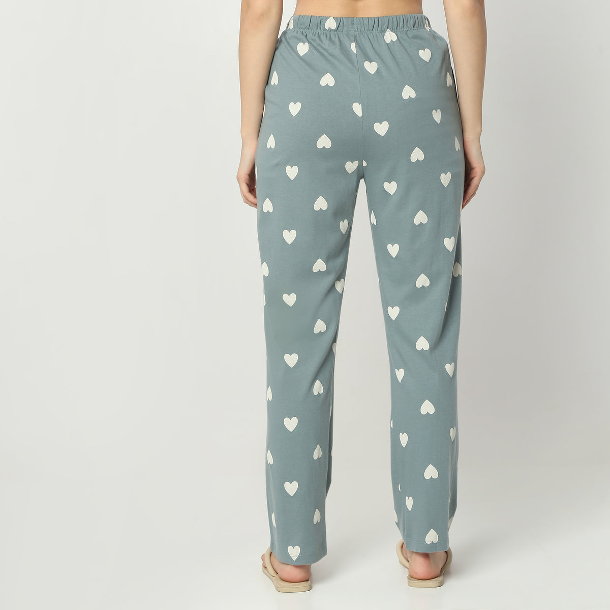 Regular Fit Printed Full Length Mid Rise Pyjamas
