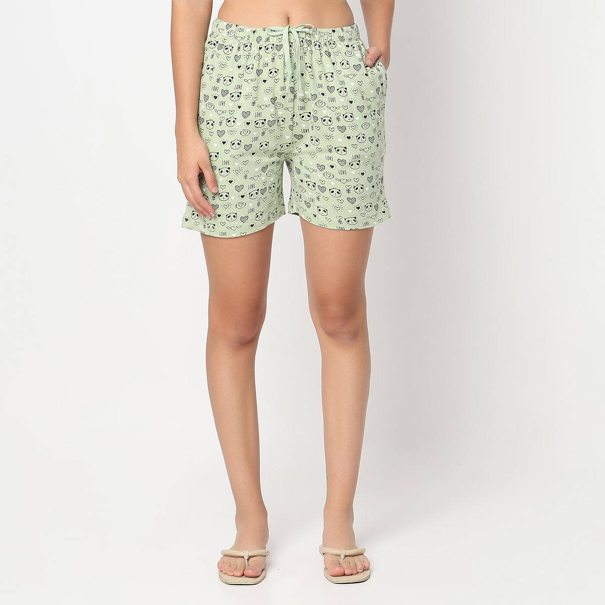 Animal Print Loungewear Shorts