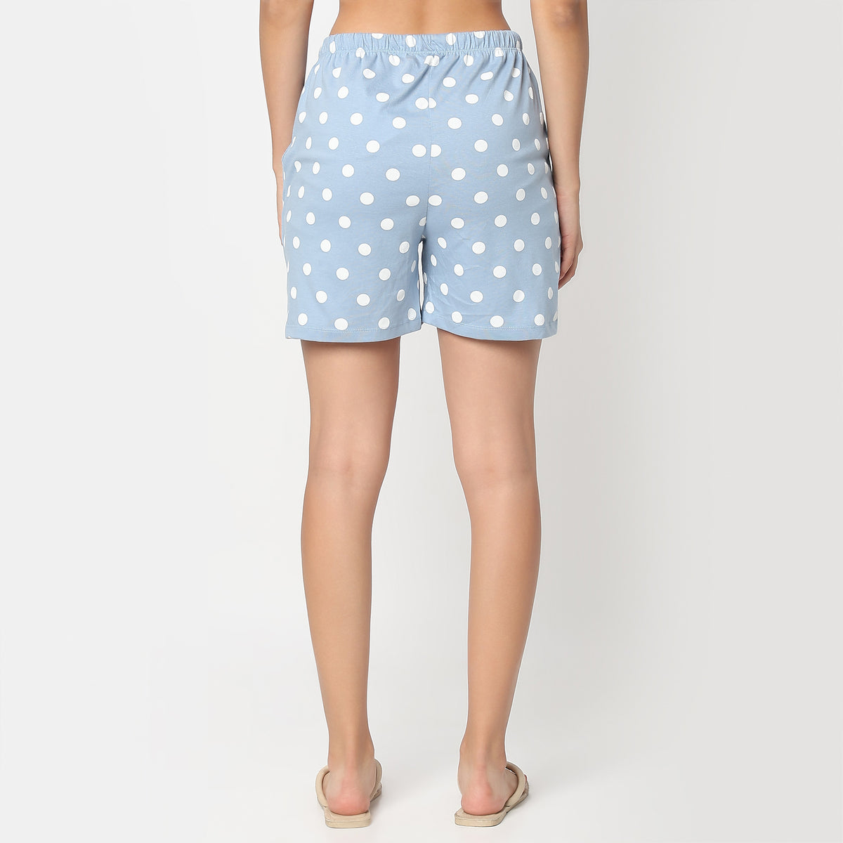 Polka Printed Loungewear Shorts