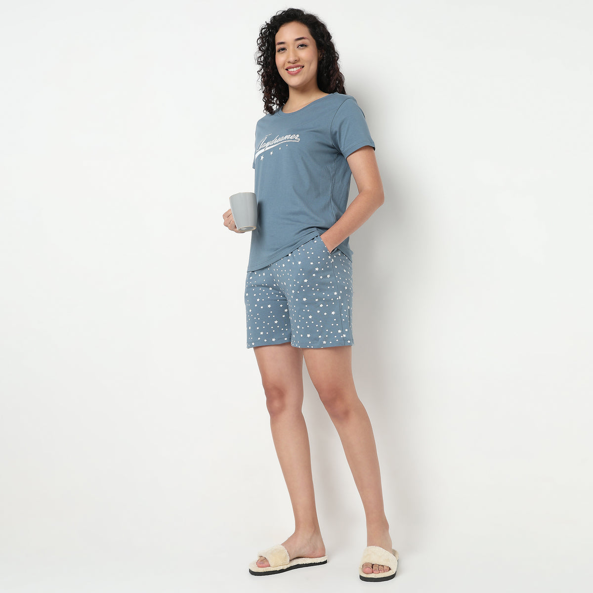 Cotton Fabric Printed Shorts