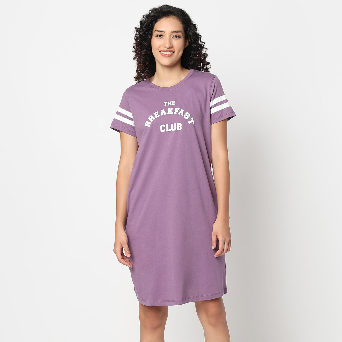 Printed Night Short Gown