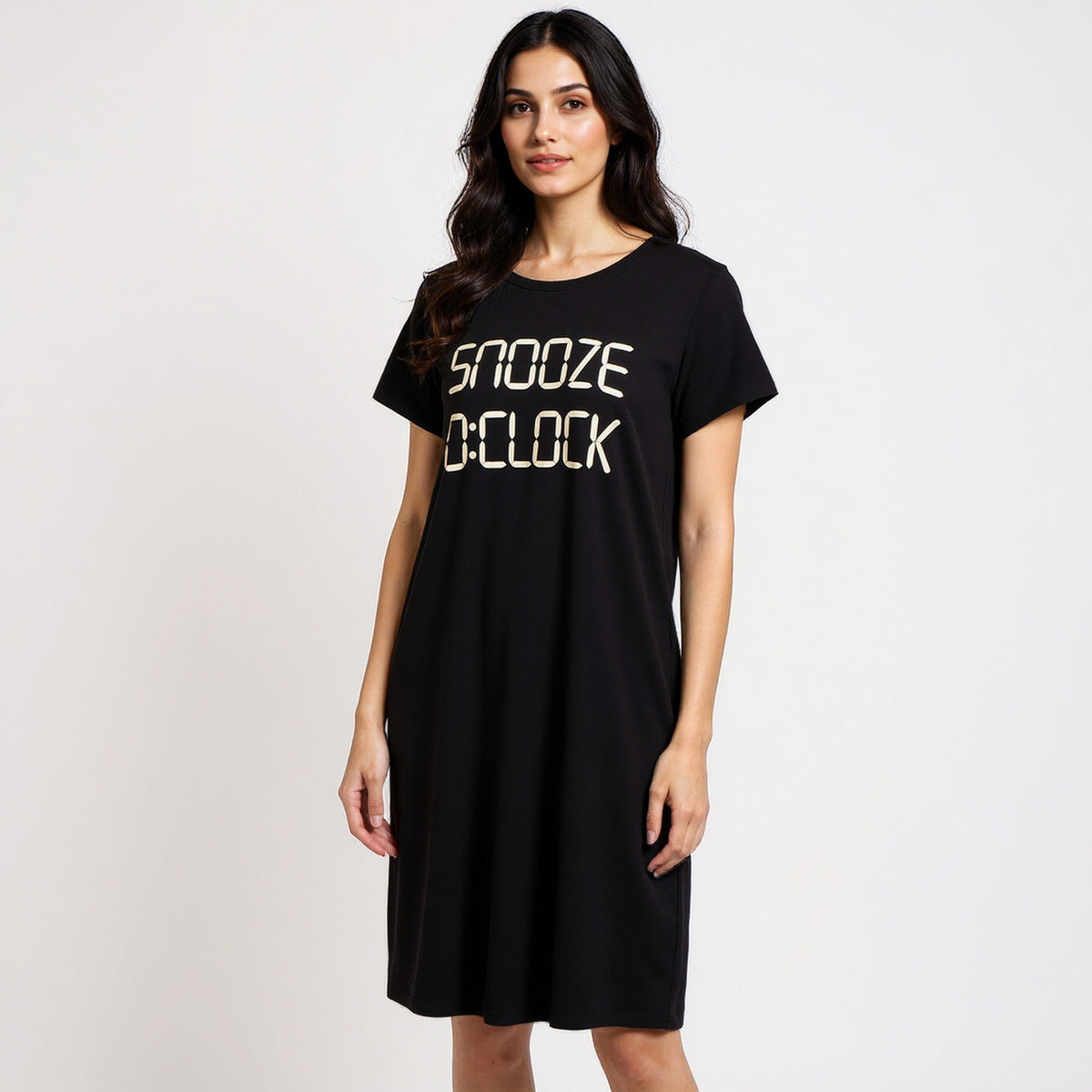 Chest Printed Short Nighty