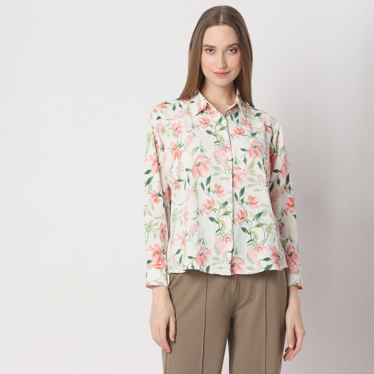 Regular Fit Printed Regular Length Shirt