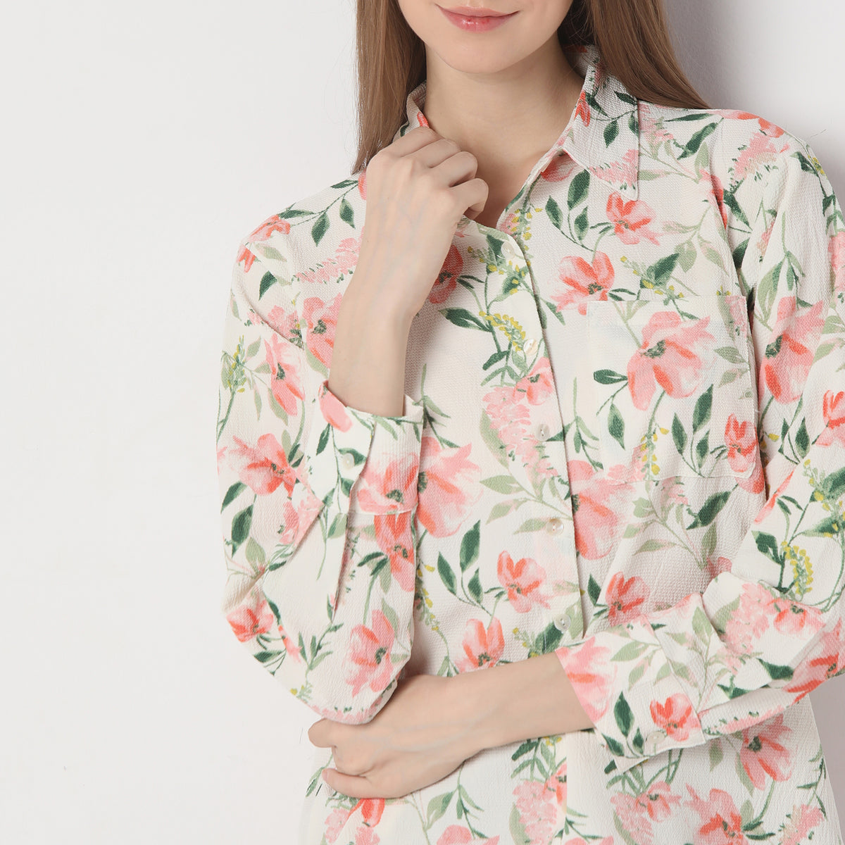 Regular Fit Printed Regular Length Shirt