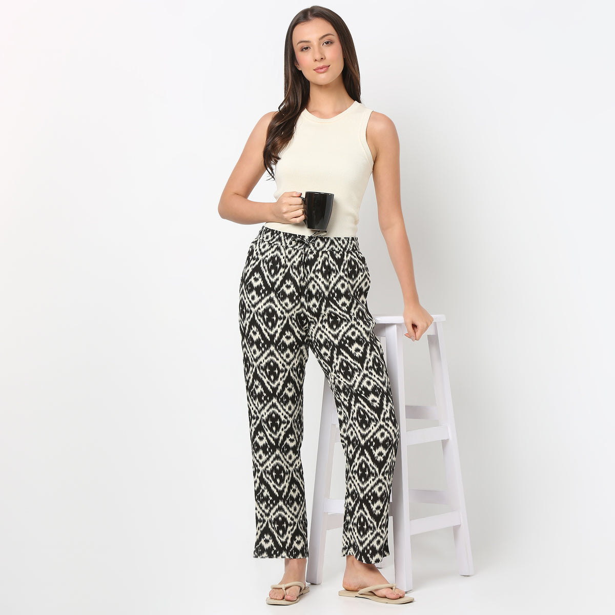 Printed Regular Length Pyjama Sleepwear