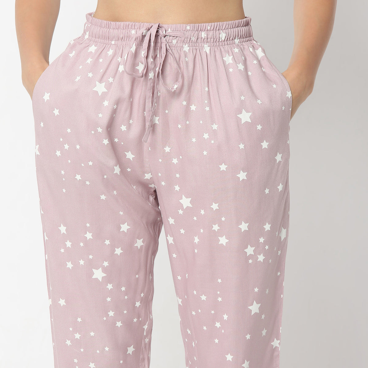 Regular Fit Printed Lapel Collar Regular Length Shirt with Pyjama Sleepwear Set