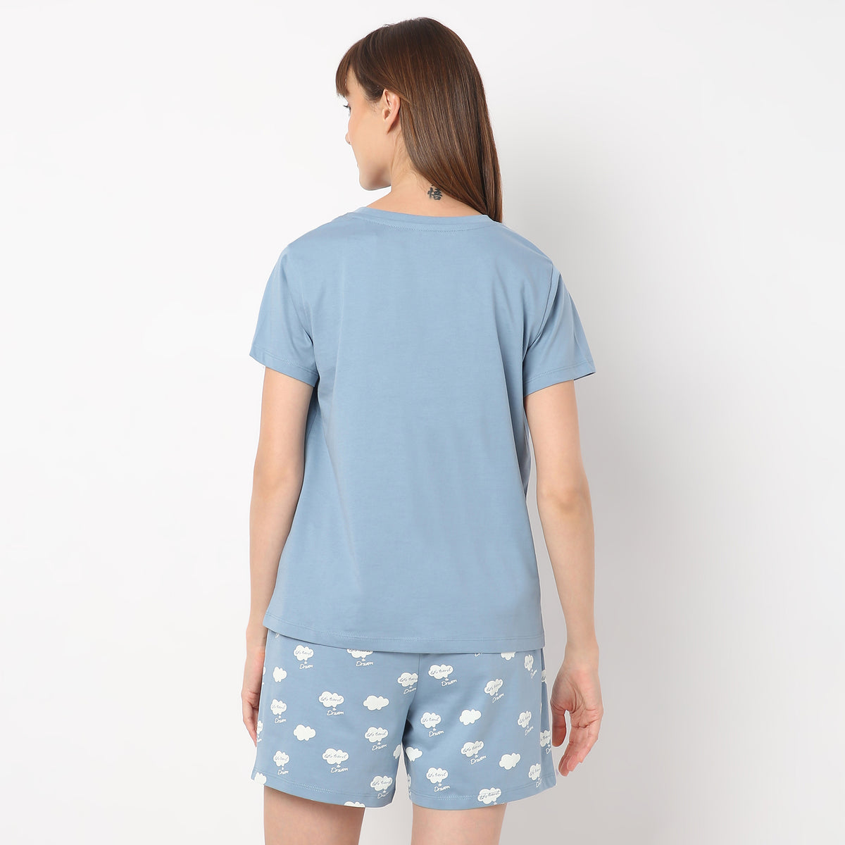 Regular Fit Printed Round Neck T-Shirt