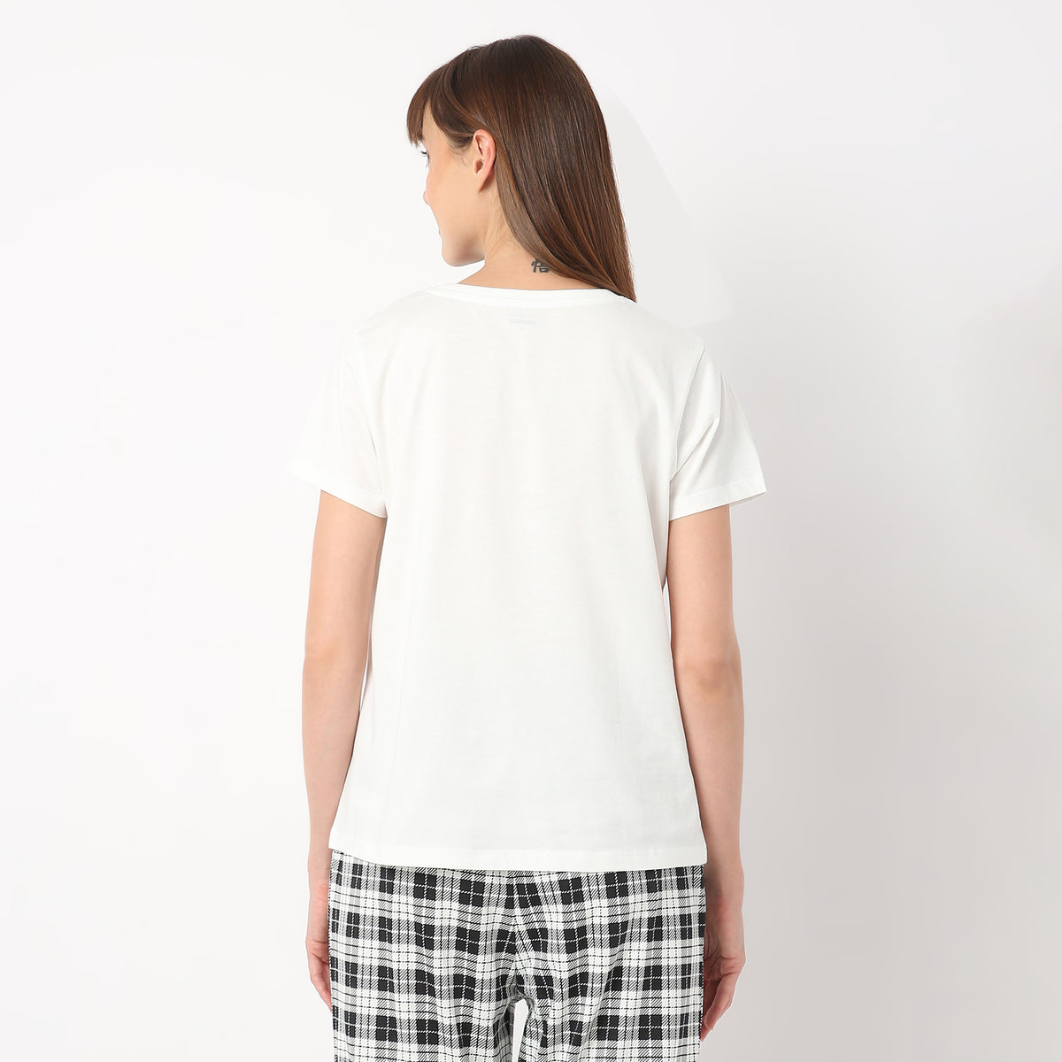 Regular Fit Printed Round Neck T-Shirt