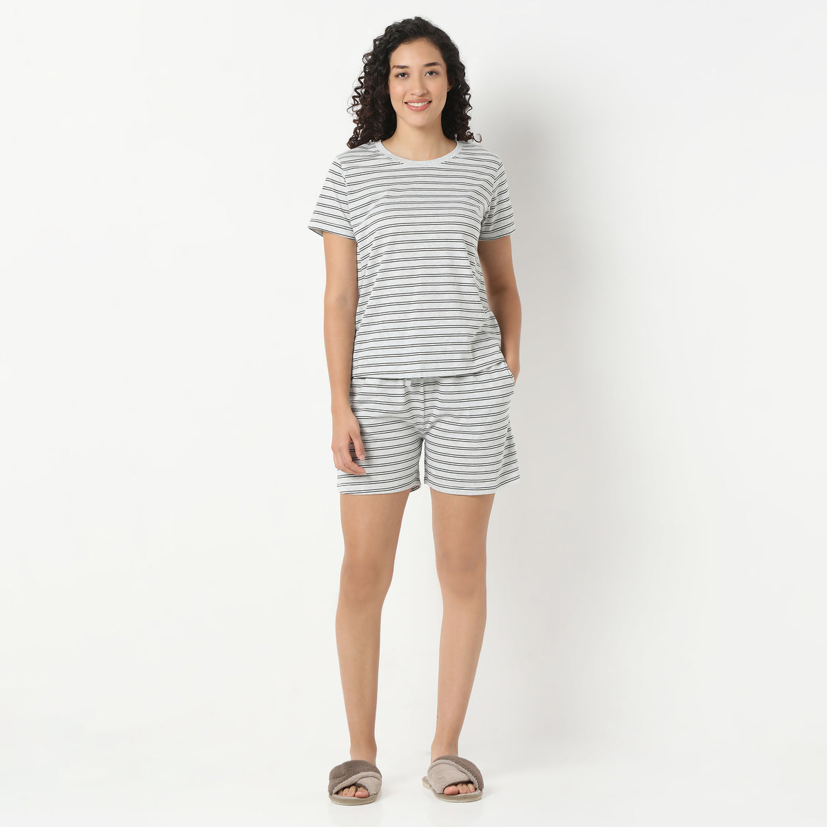 Striped Loungewear T-Shirt